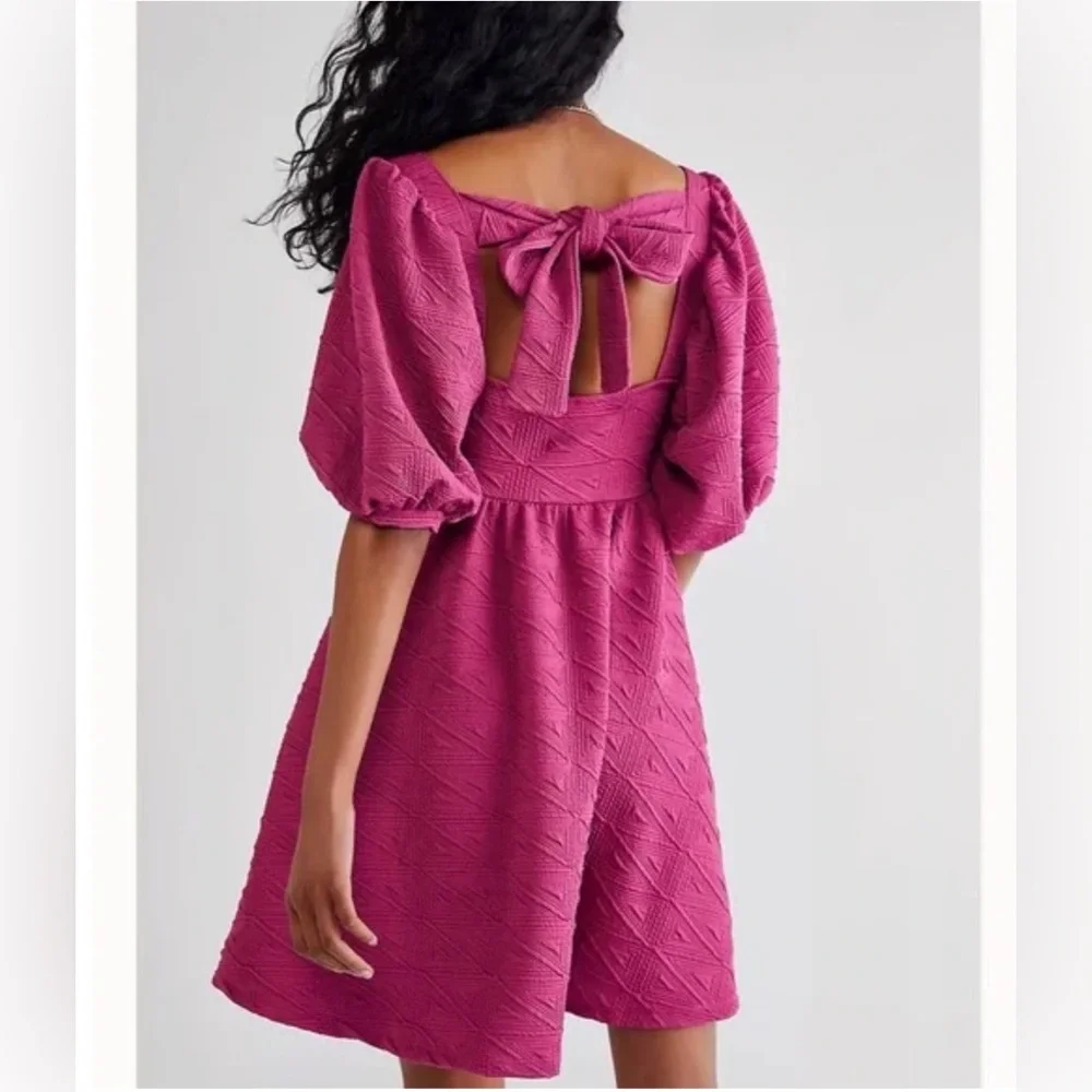 Free‎ People Pink Textured Mini Dress